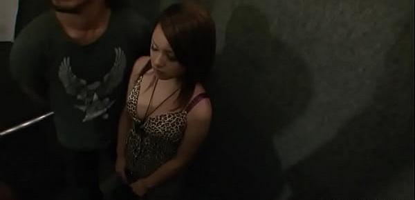 Japanese slut, Rui Natsukawa got gangbanged in the basement, uncensored